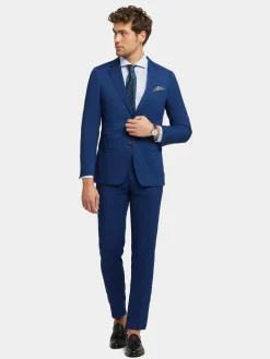 Alvaro Moreno Trajes|Trajes|AMERICANA BIRDEYE Azul
