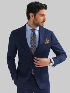 Alvaro Moreno Trajes|Trajes|AMERICANA CAPO DIPLO Azul Marino