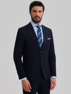 Alvaro Moreno Trajes|Trajes|AMERICANA CAPO PLAIN Azul Marino