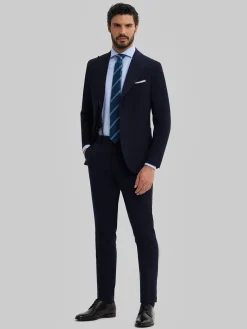 Alvaro Moreno Trajes|Trajes|AMERICANA CAPO PLAIN Azul Marino