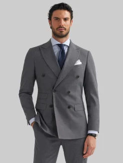 Alvaro Moreno Trajes|Trajes|AMERICANA DUOMO CRUZADO Gris