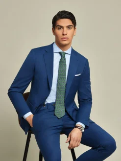 Alvaro Moreno Trajes|Trajes|AMERICANA FIL A FIL Azul