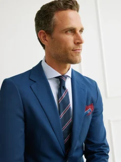 Alvaro Moreno Trajes|Trajes|AMERICANA FIL A FIL Azul