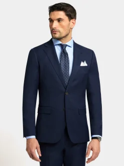Alvaro Moreno Trajes|Trajes|AMERICANA FIL A FIL Azul Marino