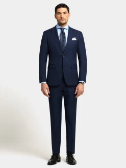 Alvaro Moreno Trajes|Trajes|AMERICANA FIL A FIL Azul Marino