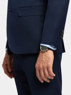 Alvaro Moreno Trajes|Trajes|AMERICANA FIL A FIL Azul Marino