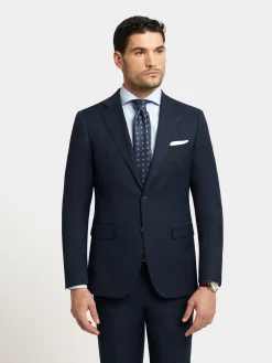 Alvaro Moreno Trajes|Trajes|AMERICANA FIL A FIL Azul Marino