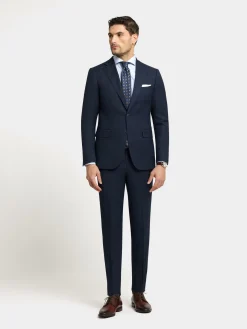 Alvaro Moreno Trajes|Trajes|AMERICANA FIL A FIL Azul Marino
