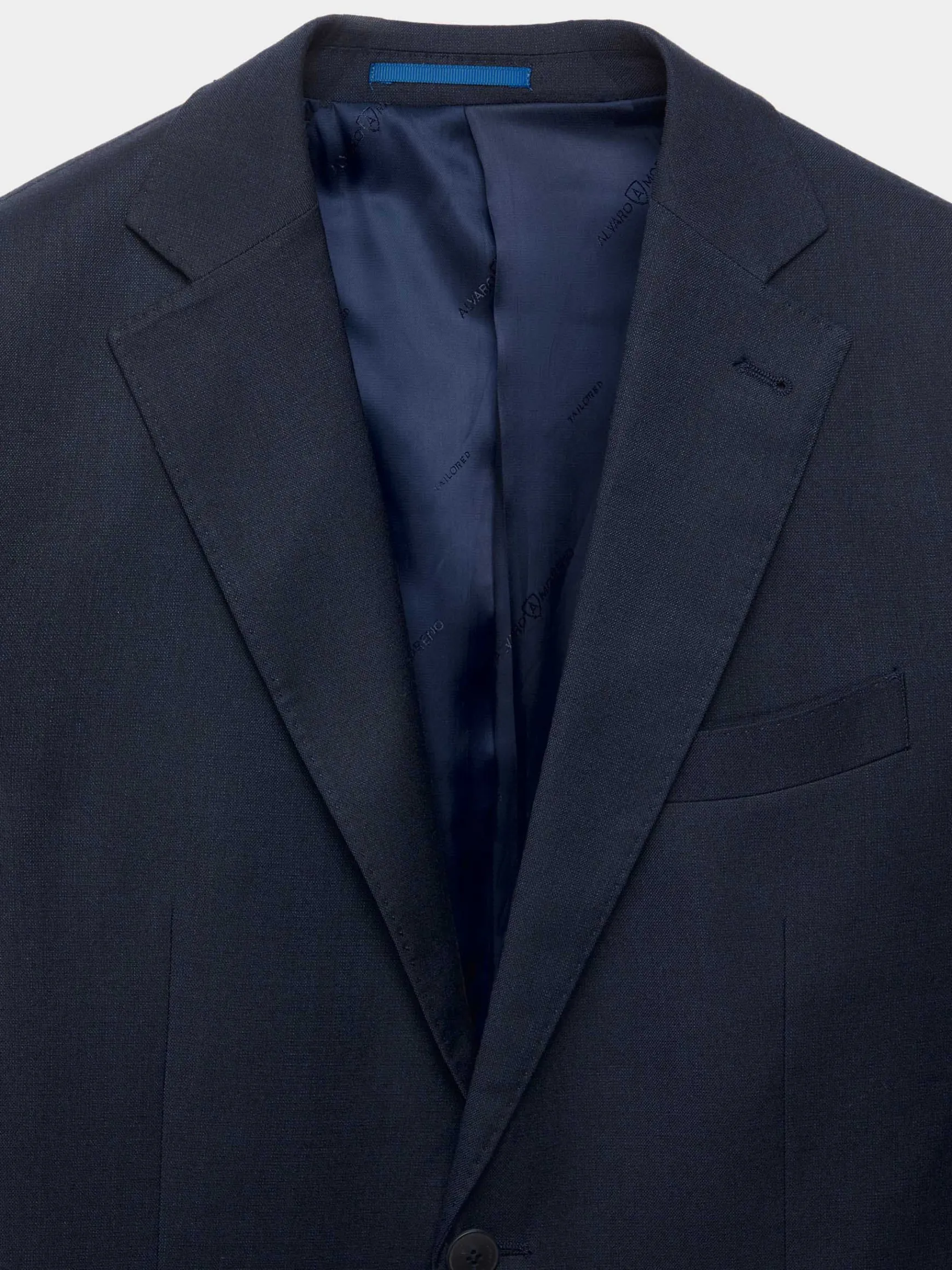 Alvaro Moreno Trajes|Trajes|AMERICANA FIL A FIL Azul Marino