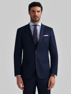Alvaro Moreno Trajes|Trajes|AMERICANA FIL A FIL Azul Marino