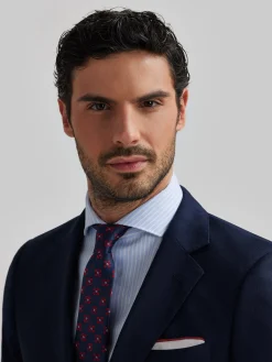 Alvaro Moreno Trajes|Trajes|AMERICANA FIL A FIL Azul Marino