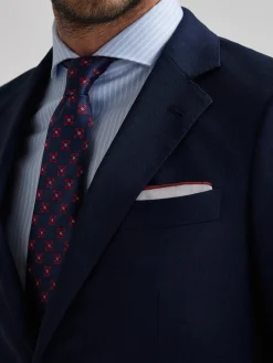Alvaro Moreno Trajes|Trajes|AMERICANA FIL A FIL Azul Marino
