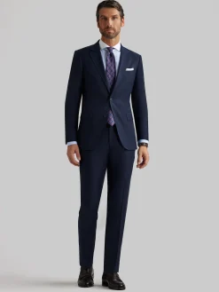 Alvaro Moreno Trajes|Trajes|AMERICANA FIL A FIL Azul Marino