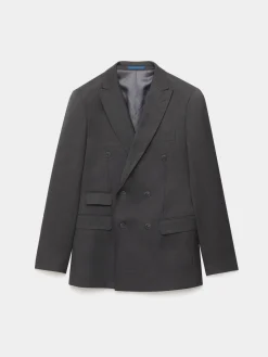 Alvaro Moreno Trajes|Trajes|AMERICANA FIL A FIL CRUZADO Gris