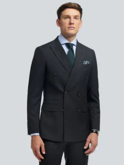 Alvaro Moreno Trajes|Trajes|AMERICANA FIL A FIL CRUZADO Gris