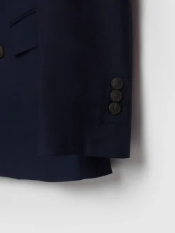 Alvaro Moreno Trajes|Trajes|AMERICANA FIL A FIL CRUZADO Azul Marino