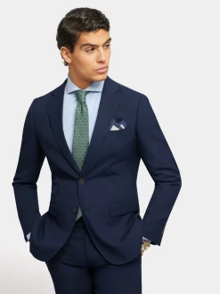Alvaro Moreno Trajes|Trajes|AMERICANA MICRO BIRD Azul Marino