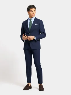 Alvaro Moreno Trajes|Trajes|AMERICANA MICRO BIRD Azul Marino