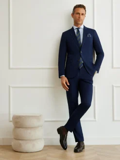 Alvaro Moreno Trajes|Trajes|AMERICANA MICRO BIRD Azul Marino