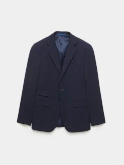 Alvaro Moreno Trajes|Trajes|AMERICANA PLAIN SLIM Azul Marino