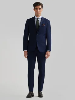 Alvaro Moreno Trajes|Trajes|AMERICANA PLAIN SLIM Azul Marino