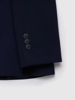 Alvaro Moreno Trajes|Trajes|AMERICANA PLAIN SLIM Azul Marino