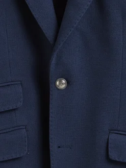 Alvaro Moreno Americanas|AMERICANA PUNTO ESTRUCTURA Azul Marino