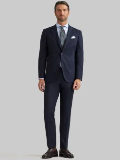 Alvaro Moreno Trajes|Trajes|AMERICANA TWILL Azul Marino