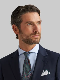 Alvaro Moreno Trajes|Trajes|AMERICANA TWILL Azul Marino