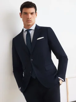 Alvaro Moreno Trajes|Trajes|AMERICANA TWILL Azul Marino