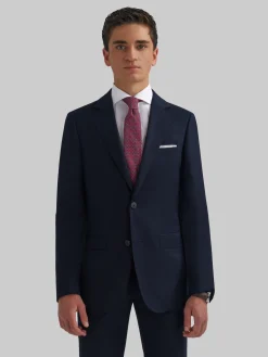 Alvaro Moreno Trajes|Trajes|AMERICANA TWILL CADETE Azul Marino