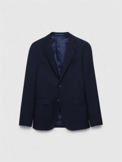 Alvaro Moreno Trajes|Trajes|AMERICANA TWILL CADETE Azul Marino
