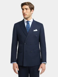 Alvaro Moreno Trajes|Trajes|AMERICANA TWILL CRUZADO Azul Marino