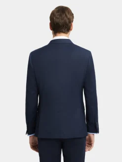 Alvaro Moreno Trajes|Trajes|AMERICANA TWILL CRUZADO Azul Marino