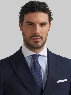Alvaro Moreno Trajes|Trajes|AMERICANA TWILL CRUZADO Azul Marino