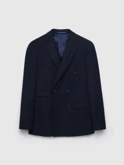 Alvaro Moreno Trajes|Trajes|AMERICANA TWILL CRUZADO Azul Marino