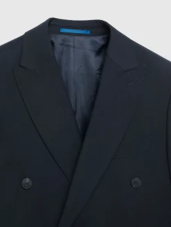 Alvaro Moreno Trajes|Trajes|AMERICANA TWILL CRUZADO Azul Marino