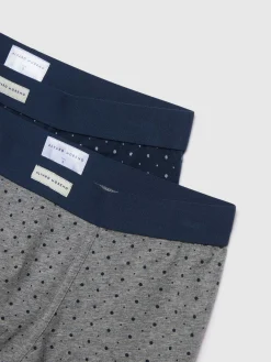 Alvaro Moreno Ropa Interior|BOXER DOTS Azul Marino