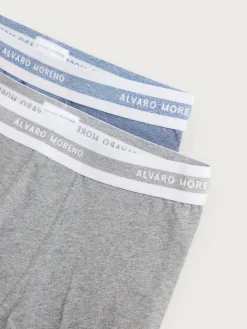 Alvaro Moreno Ropa Interior|BOXER MELANGE Gris