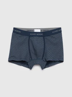 Alvaro Moreno Ropa Interior|BOXER STRIPES Azul Marino