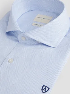 Alvaro Moreno Camisas Vestir|Camisas Vestir|CAMISA COMFORT CHECKS Celeste