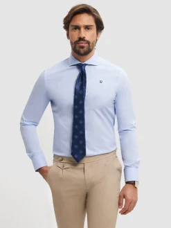 Alvaro Moreno Camisas Vestir|Camisas Vestir|CAMISA COMFORT FIL A FIL Celeste