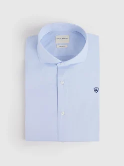 Alvaro Moreno Camisas Vestir|Camisas Vestir|CAMISA COMFORT FIL A FIL Celeste