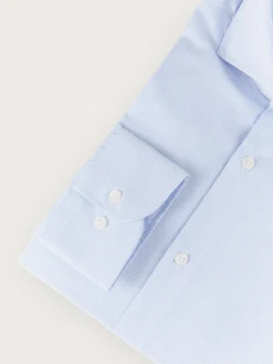 Alvaro Moreno Camisas Vestir|Camisas Vestir|CAMISA COMFORT MICRO RAYAS Celeste