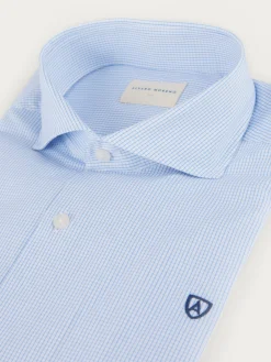 Alvaro Moreno Camisas Vestir|Camisas Vestir|CAMISA COMFORT MICROCUADRO Celeste