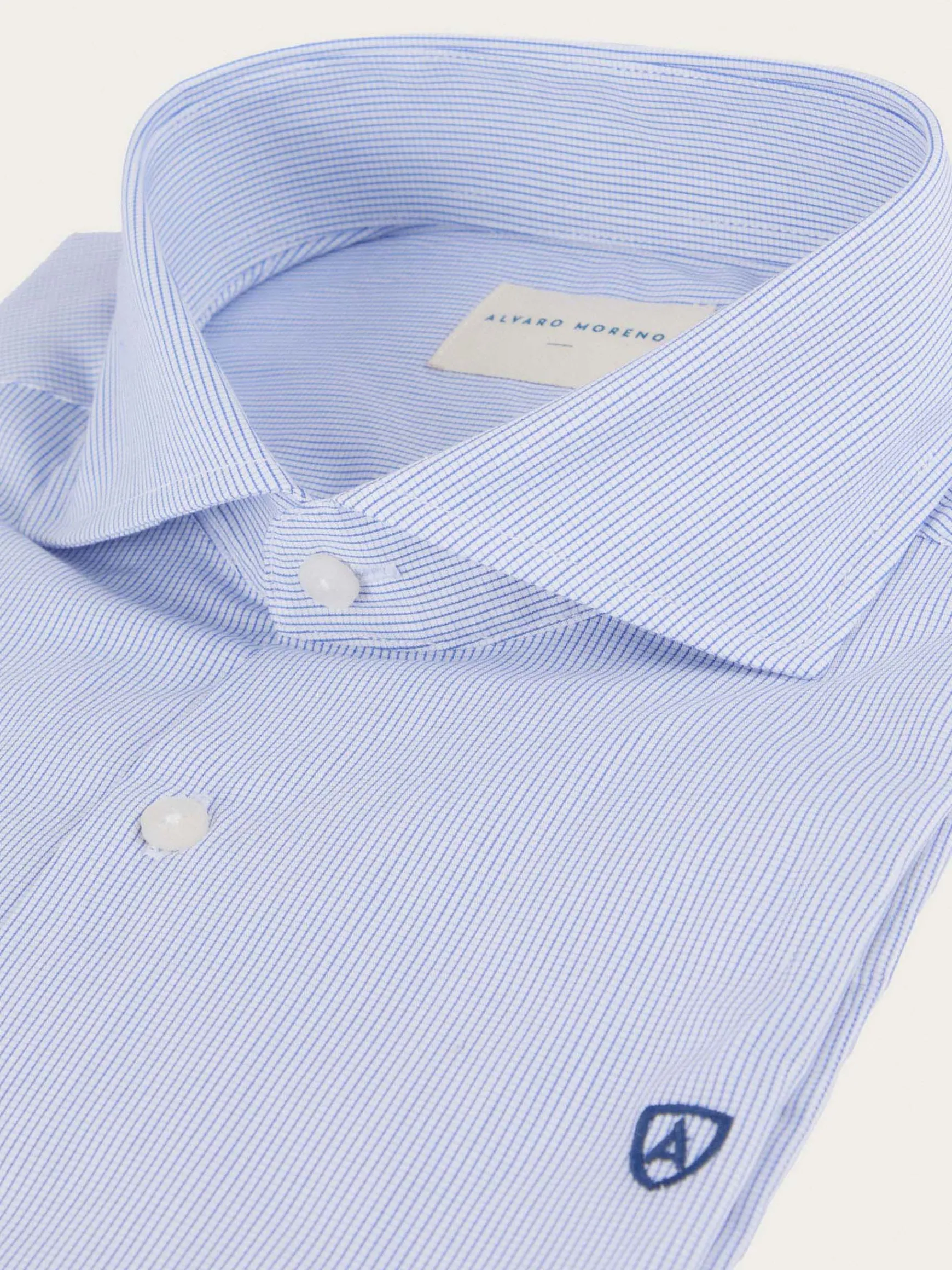 Alvaro Moreno Camisas Vestir|Camisas Vestir|CAMISA COMFORT MICROCUADRO Azul