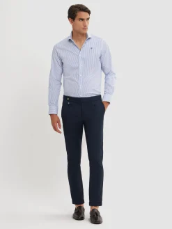 Alvaro Moreno Camisas Vestir|Camisas Vestir|CAMISA COMFORT RAYAS Azul