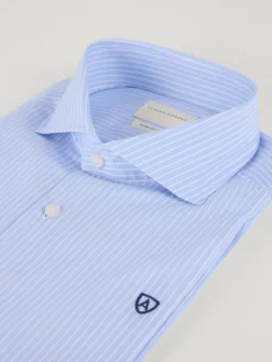 Alvaro Moreno Camisas Vestir|Camisas Vestir|CAMISA COMFORT RAYAS Celeste