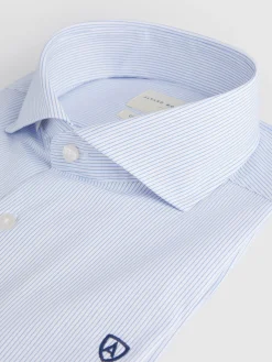 Alvaro Moreno Camisas Vestir|Camisas Vestir|CAMISA COMFORT RAYAS Celeste