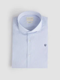 Alvaro Moreno Camisas Vestir|Camisas Vestir|CAMISA COMFORT RAYAS Celeste